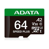 Memoria Adata Microsdxc Speed Plus 64gb Cl10 Con Adaptador Ud64gui3v30a2sp-ra1 Adata