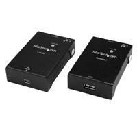 Extensor De USB 2.0 A Travs De Cable Rj45 Cat5e/cat6 - Hasta 50m - Kit Adaptador Extensor De Alta Velocidad De Puerto USB - Alimentado - 480mbps - En Metal - Startech.com Mod. Usb2001extv Startech.com