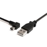Cable De 91cm USB 2.0 Acodado A La Izquierda Mini B - Cable Adaptador USB A A Mini B - Cable Convertidor Usb-a A Mini Usb-b - Startech.com Mod. Usb2habm3la