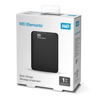 Disco Duro Externo Wd Elements 1tb 2.5 Portatil Usb3.0 Negro Windows Wdbuzg0010bbk-wesn Wd - western digital